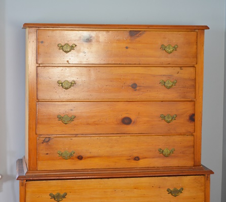 Colonial Style Knotty Pine Dresser
