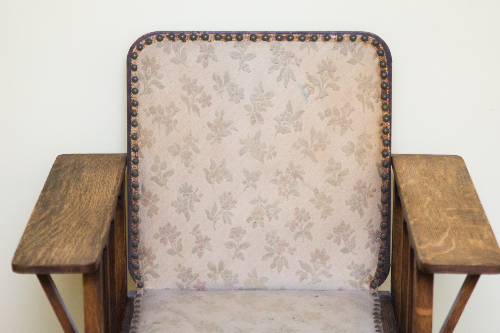 George Henshaw Mission Tiger Oak Armchair