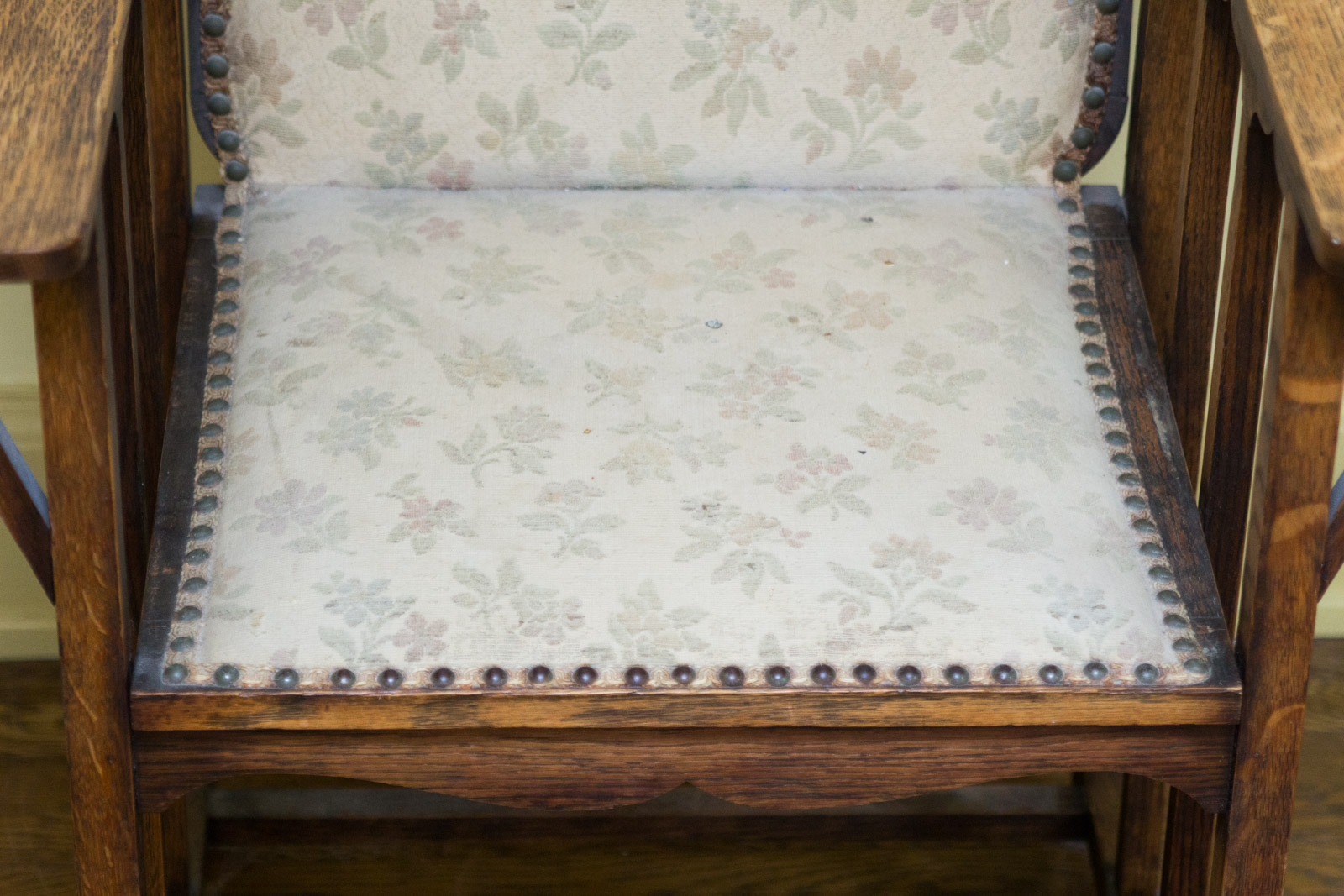 George Henshaw Mission Tiger Oak Armchair