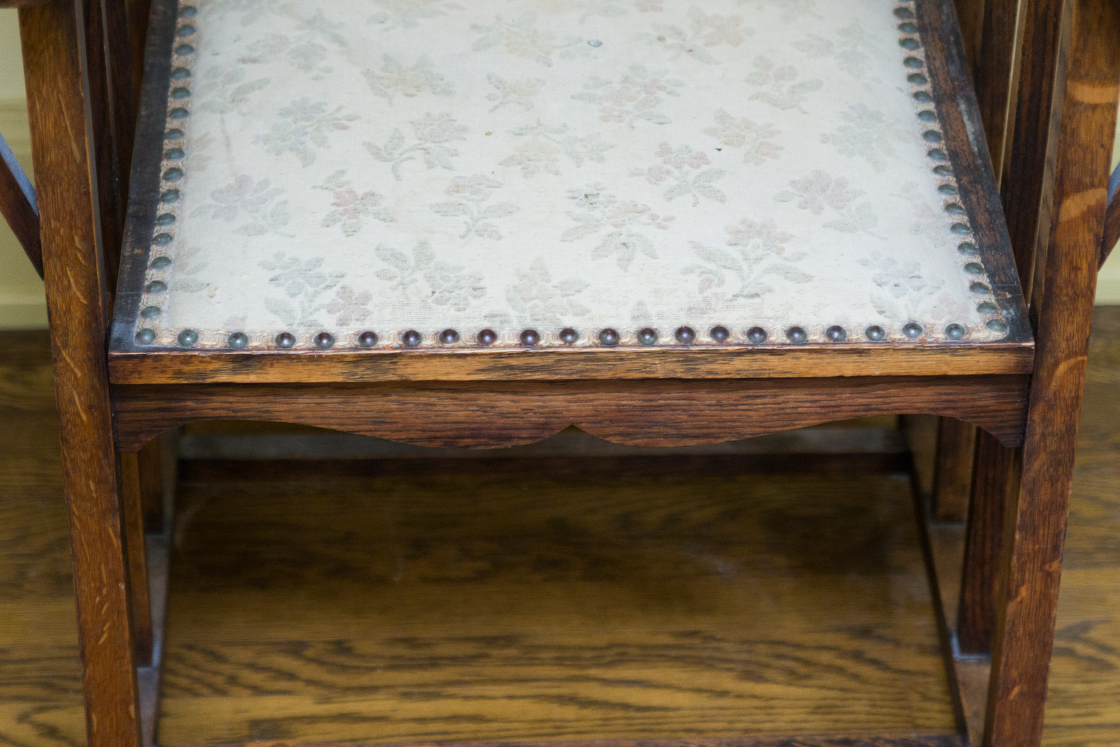 George Henshaw Mission Tiger Oak Armchair