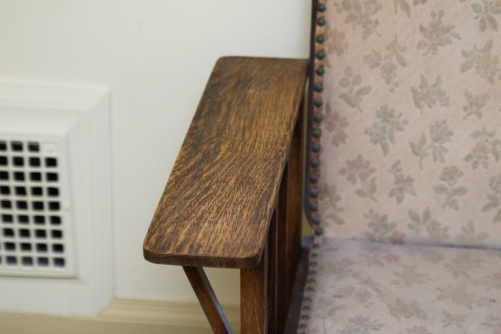 George Henshaw Mission Tiger Oak Armchair