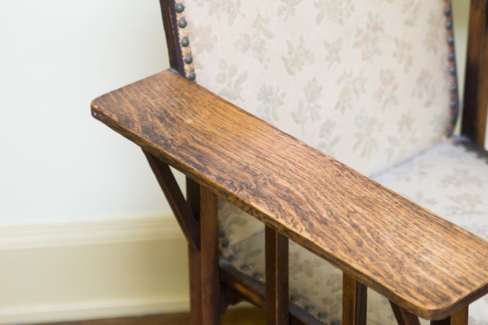 George Henshaw Mission Tiger Oak Armchair