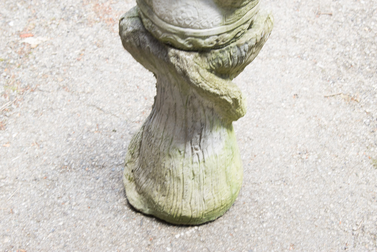 Concrete Hotei Laughing Buddha Yard Statue with Stand