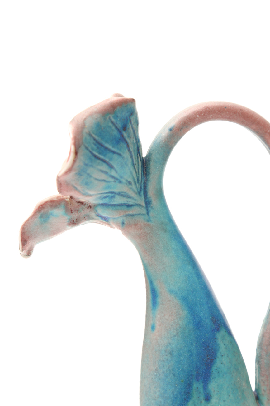 Floral Female Torso Ceramic Pitcher