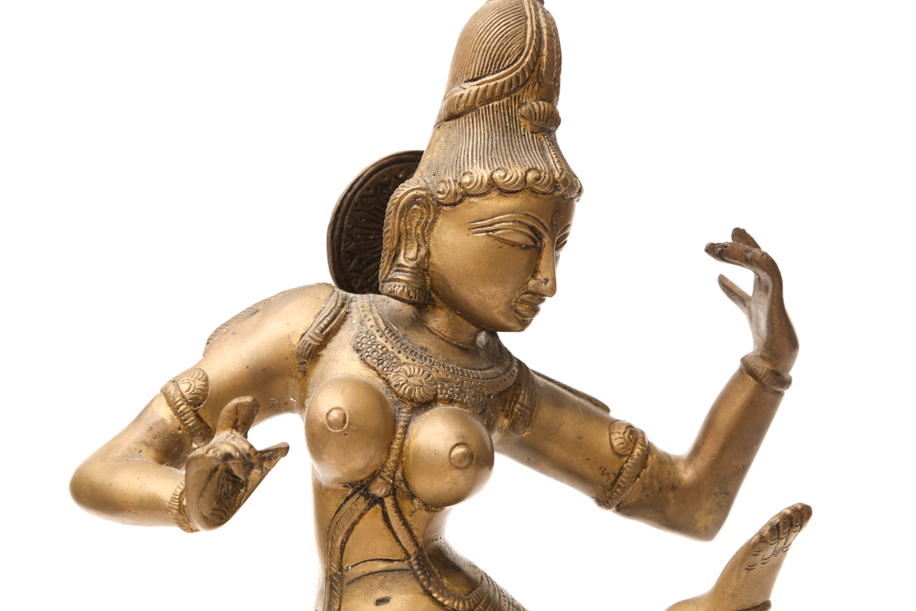 Large Bronze Indian Goddess Sculpture