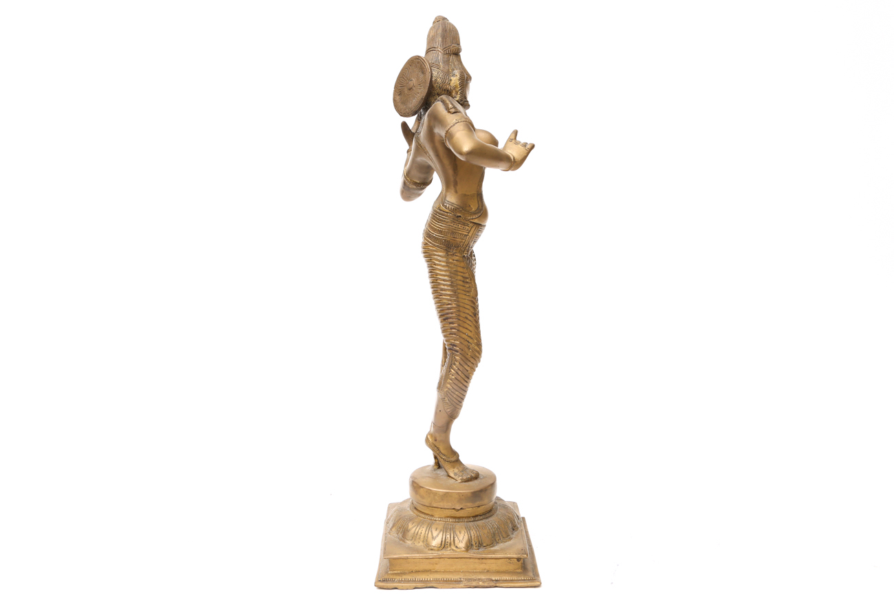 Large Bronze Indian Goddess Sculpture