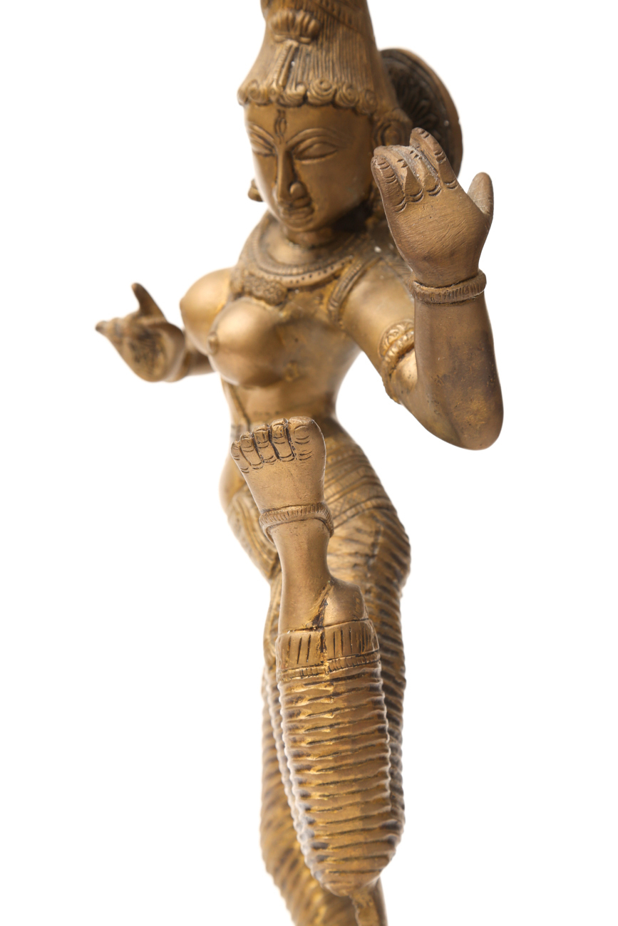 Large Bronze Indian Goddess Sculpture