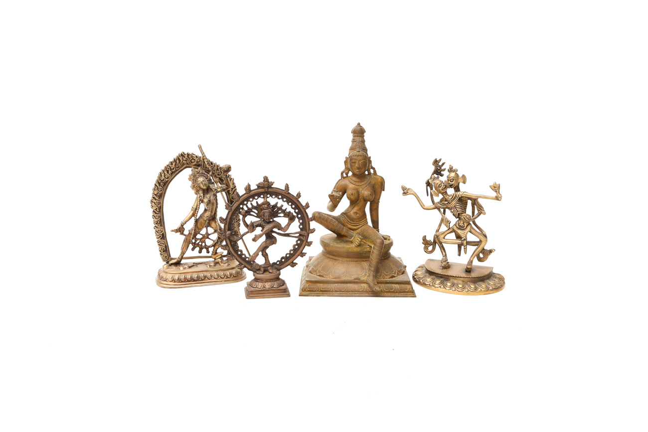 Collection Of Indian Bronze And Brass Figures
