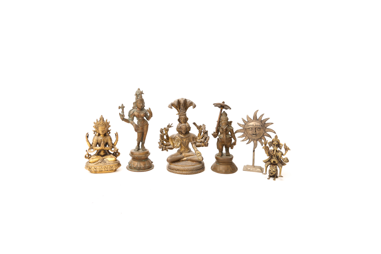 Collection Of Brass And Bronze Figurines