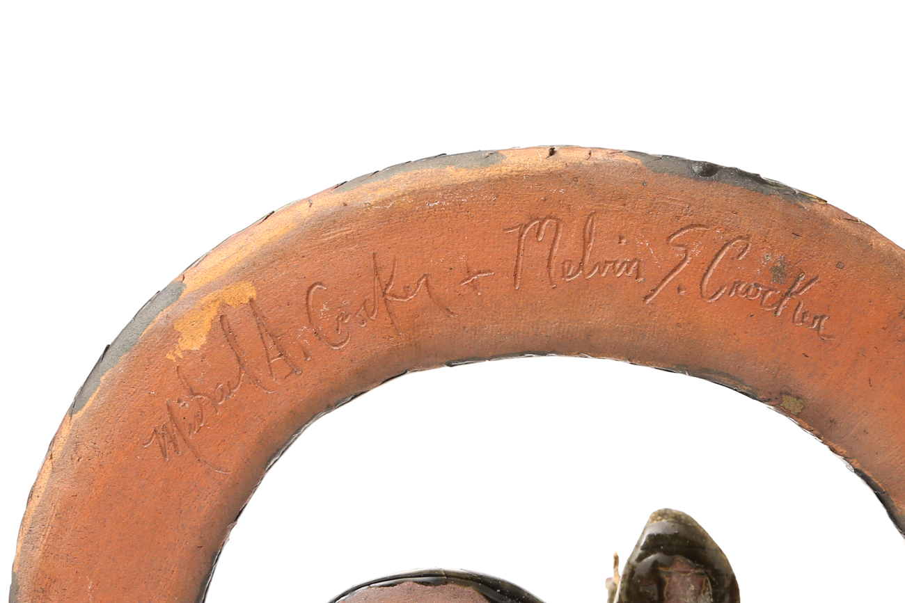 Michael + Melvin Crocker Detailed Clay Snake Sculpture