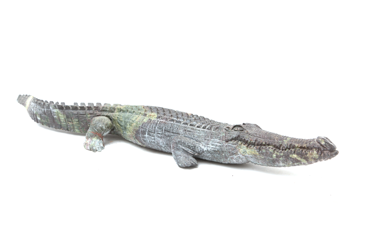 Hand Carved Shona Stone Crocodile