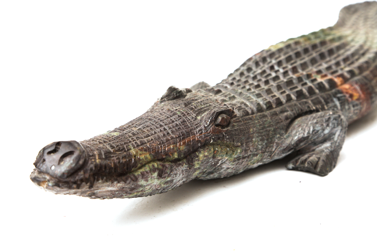 Hand Carved Shona Stone Crocodile