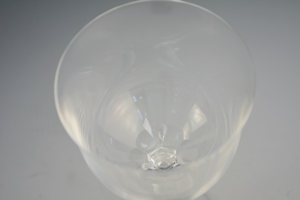 Seven Lalique Crystal Wine Glasses