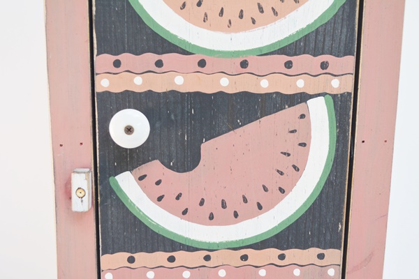 Watermelon Theme Clock and Cabinet