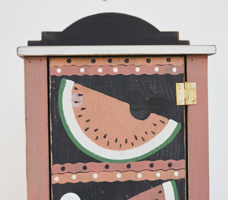 Watermelon Theme Clock and Cabinet