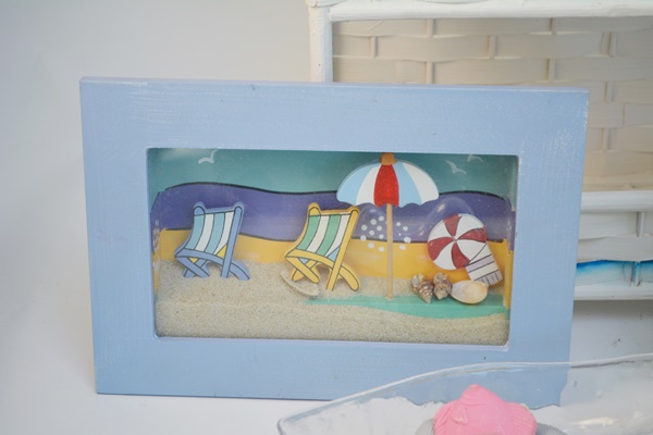 Beach Theme Powder Room Decor