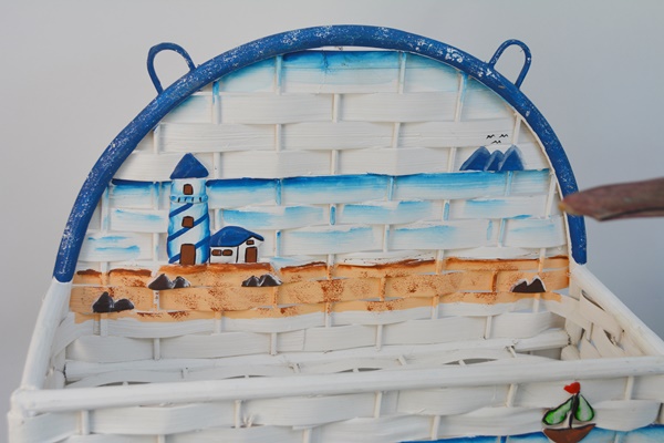 Beach Theme Powder Room Decor