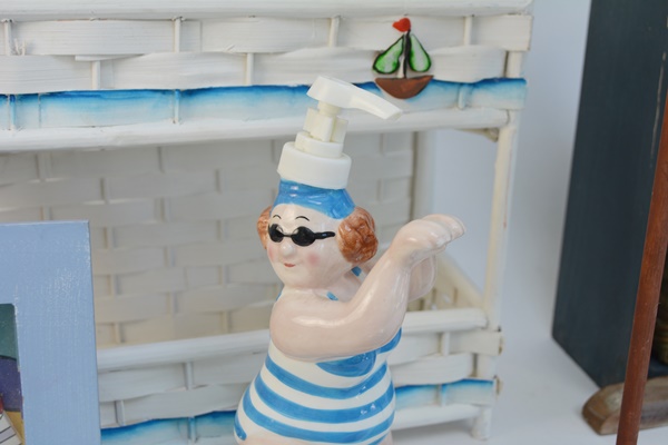 Beach Theme Powder Room Decor