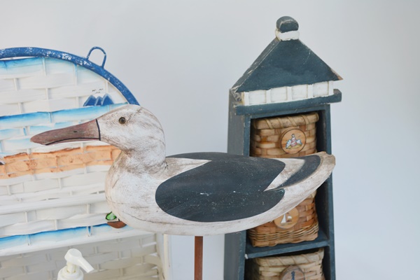 Beach Theme Powder Room Decor