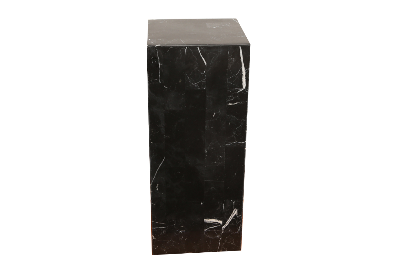 Black Marble Display Pedestal