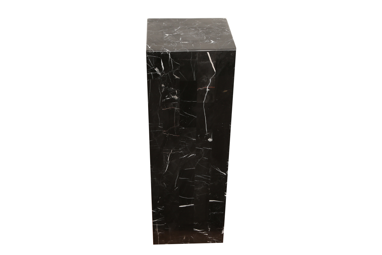Black Marble Display Pedestal