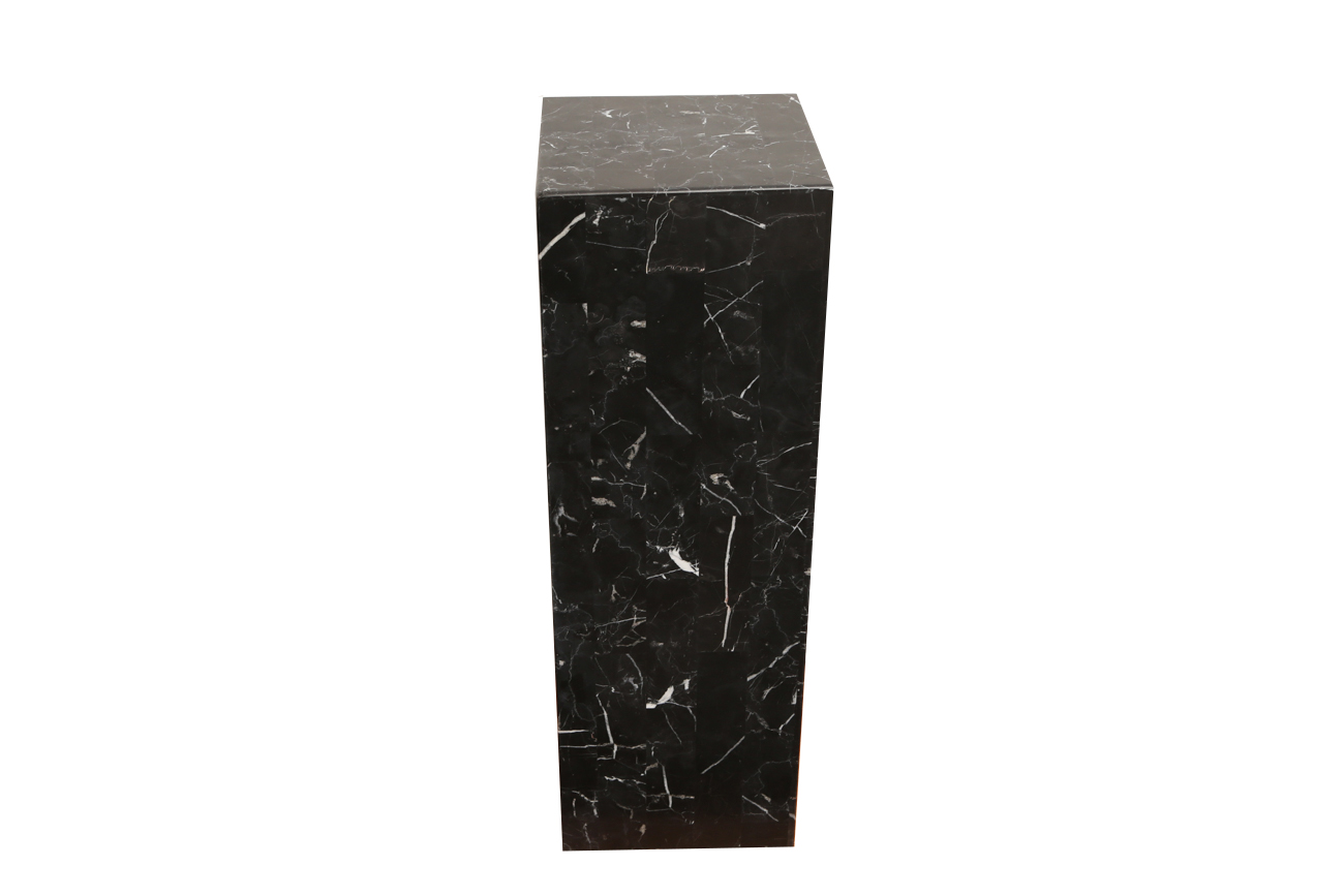 Black Marble Display Pedestal