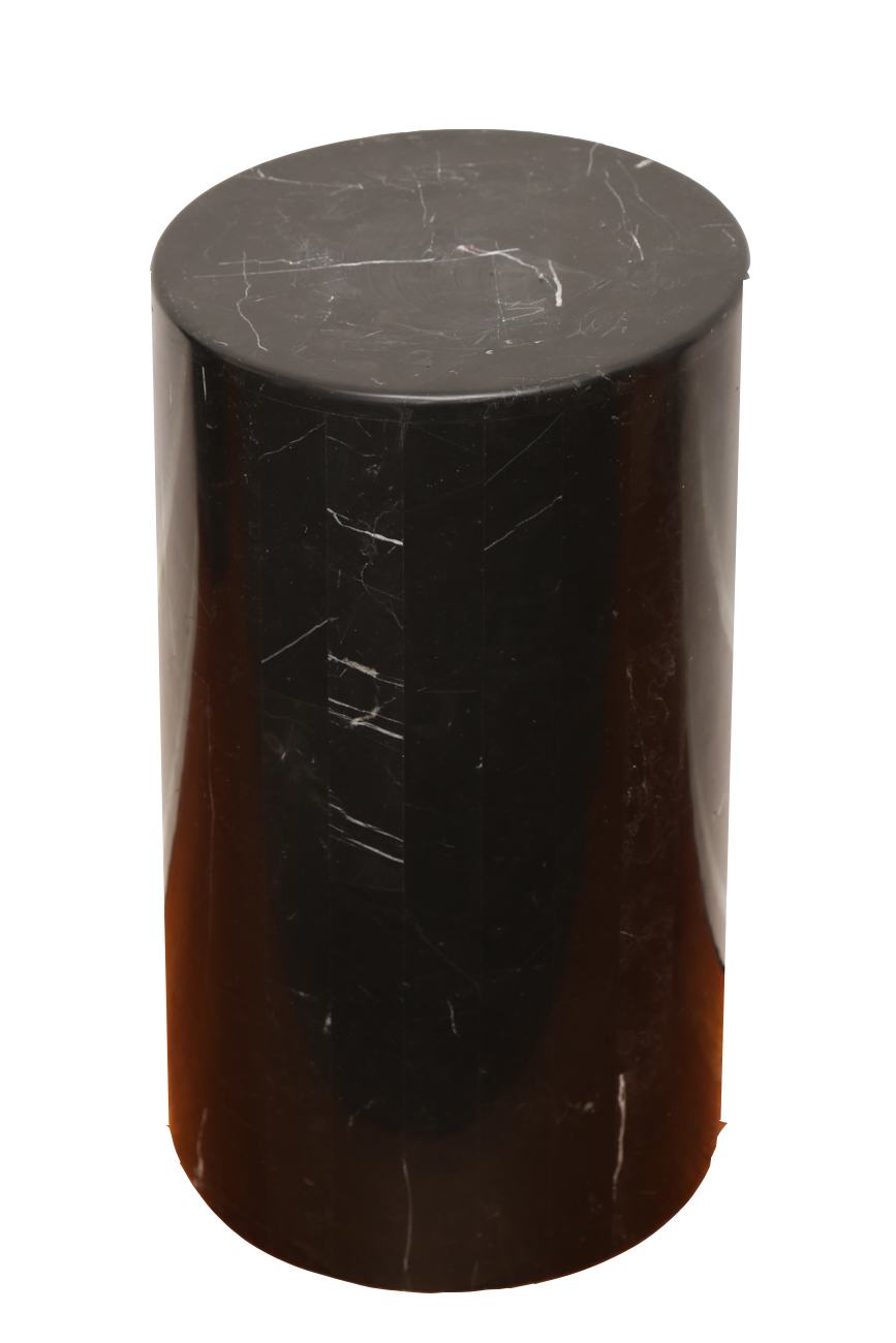 Short Circular Marble Display Pedestal