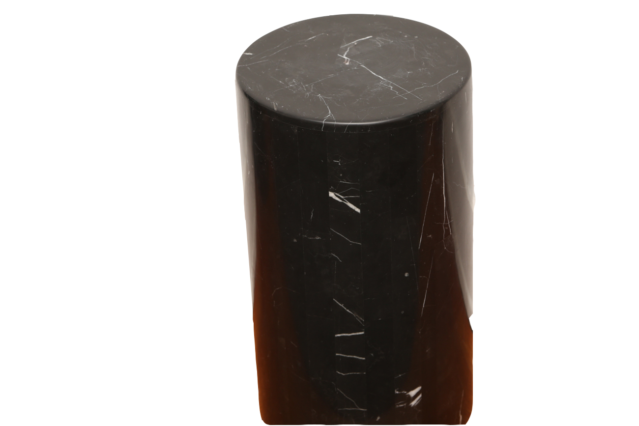 Short Circular Marble Display Pedestal