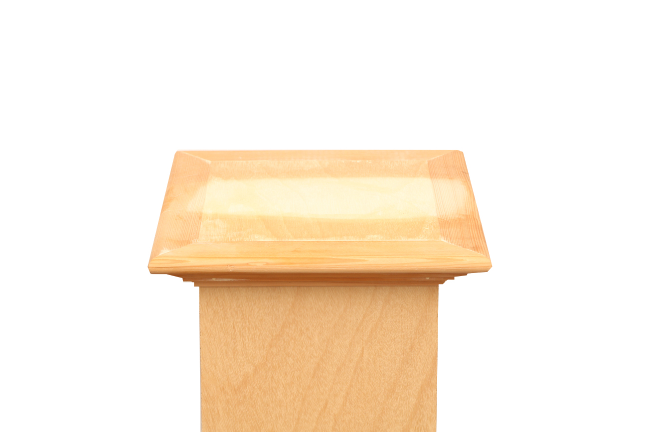 Light Oak Display Pedestal