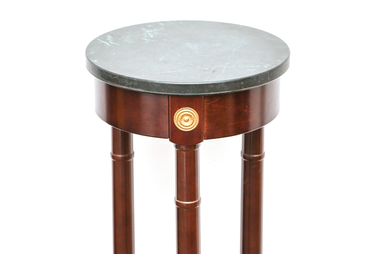 Federal Style Marble Top Display Pedestal