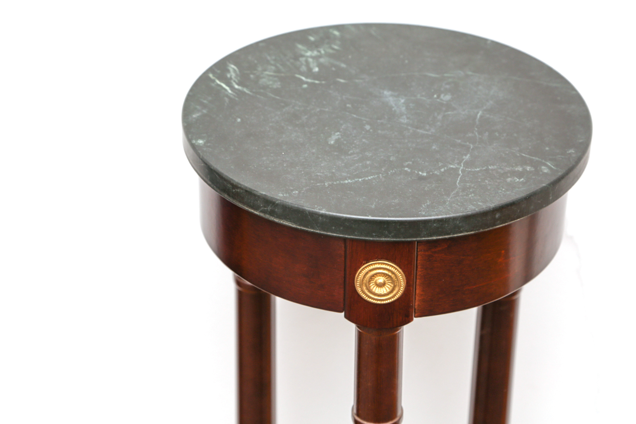 Federal Style Marble Top Display Pedestal