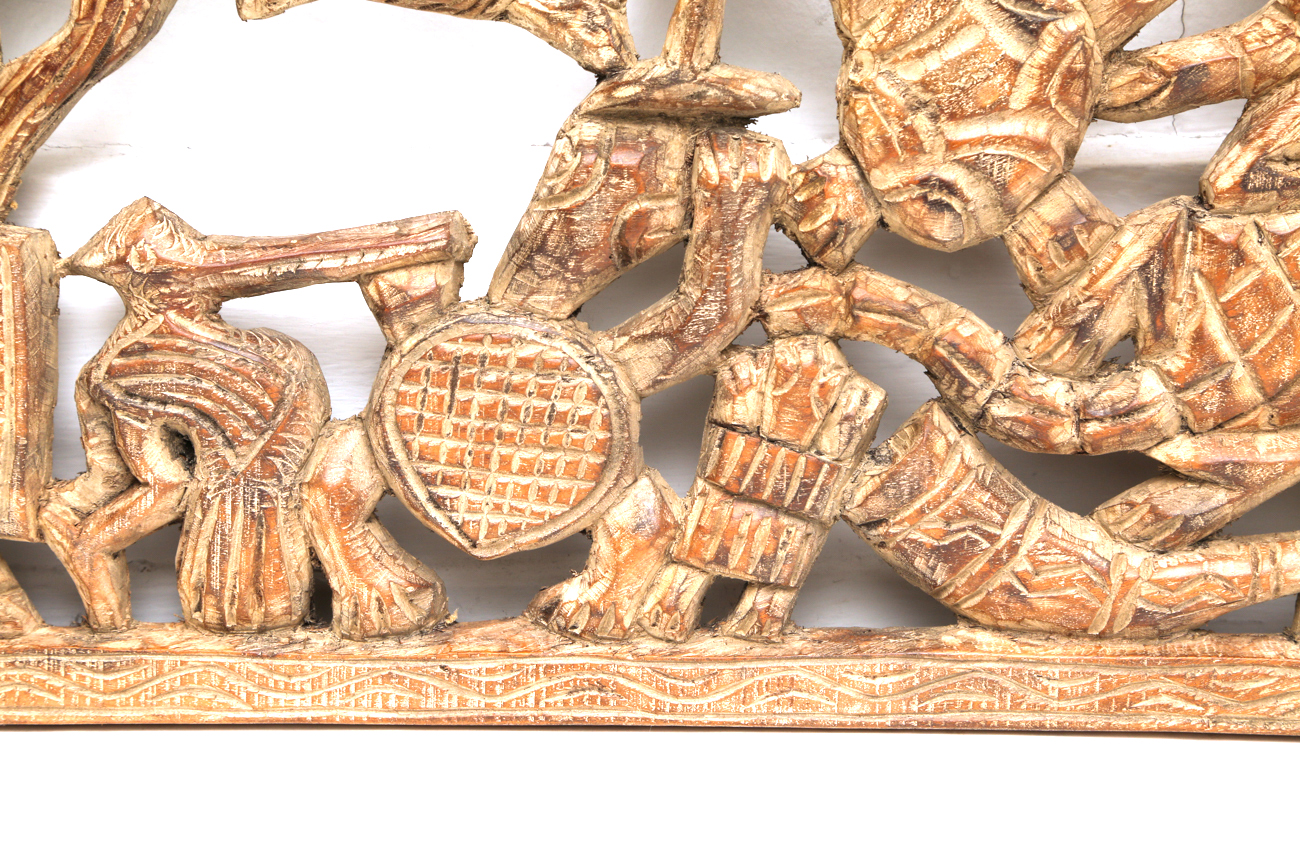Hand Carved Wooden Wall Art
