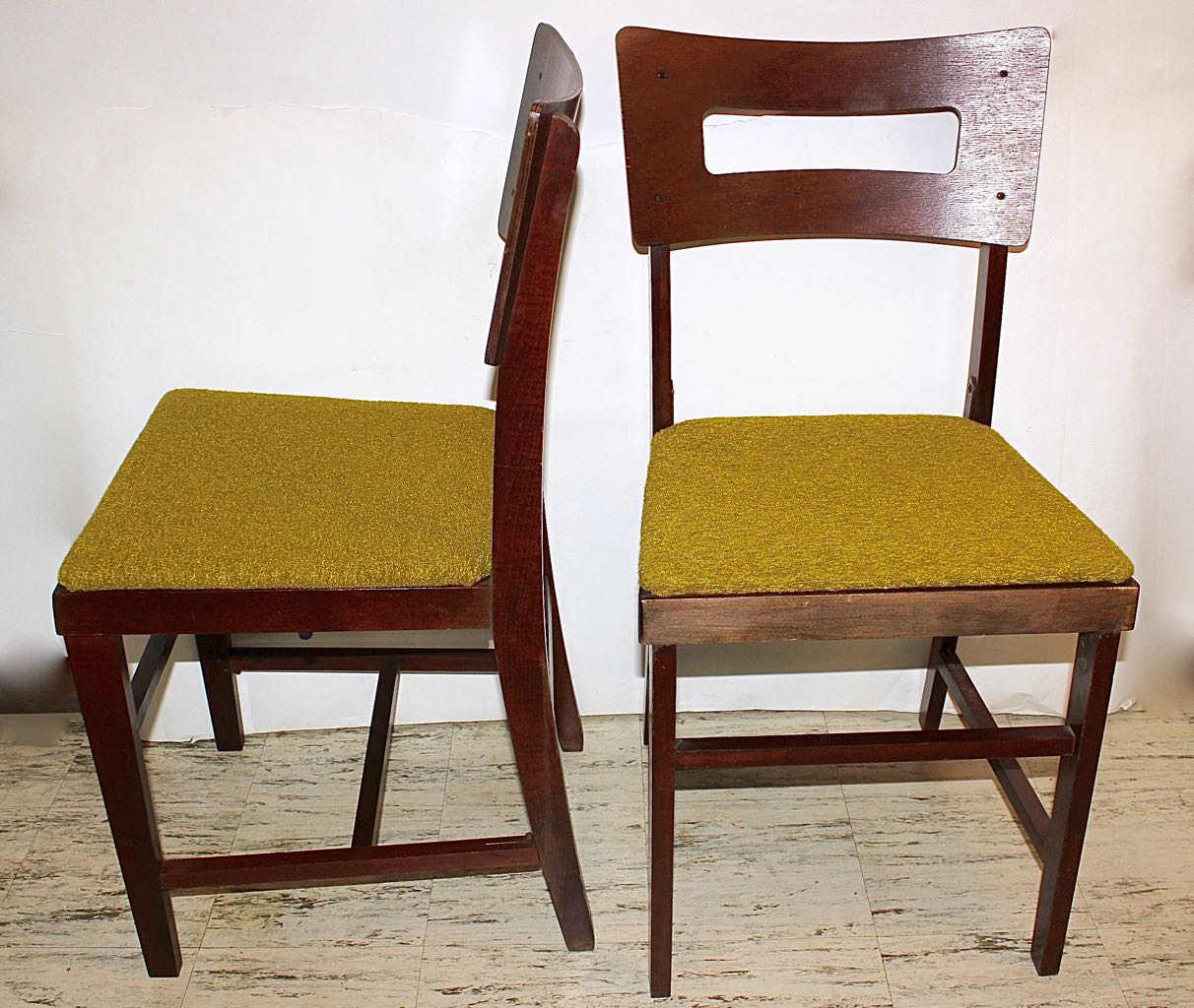 Set of Four Mid-Century Norquist "Coronet" Wood Folding Chairs