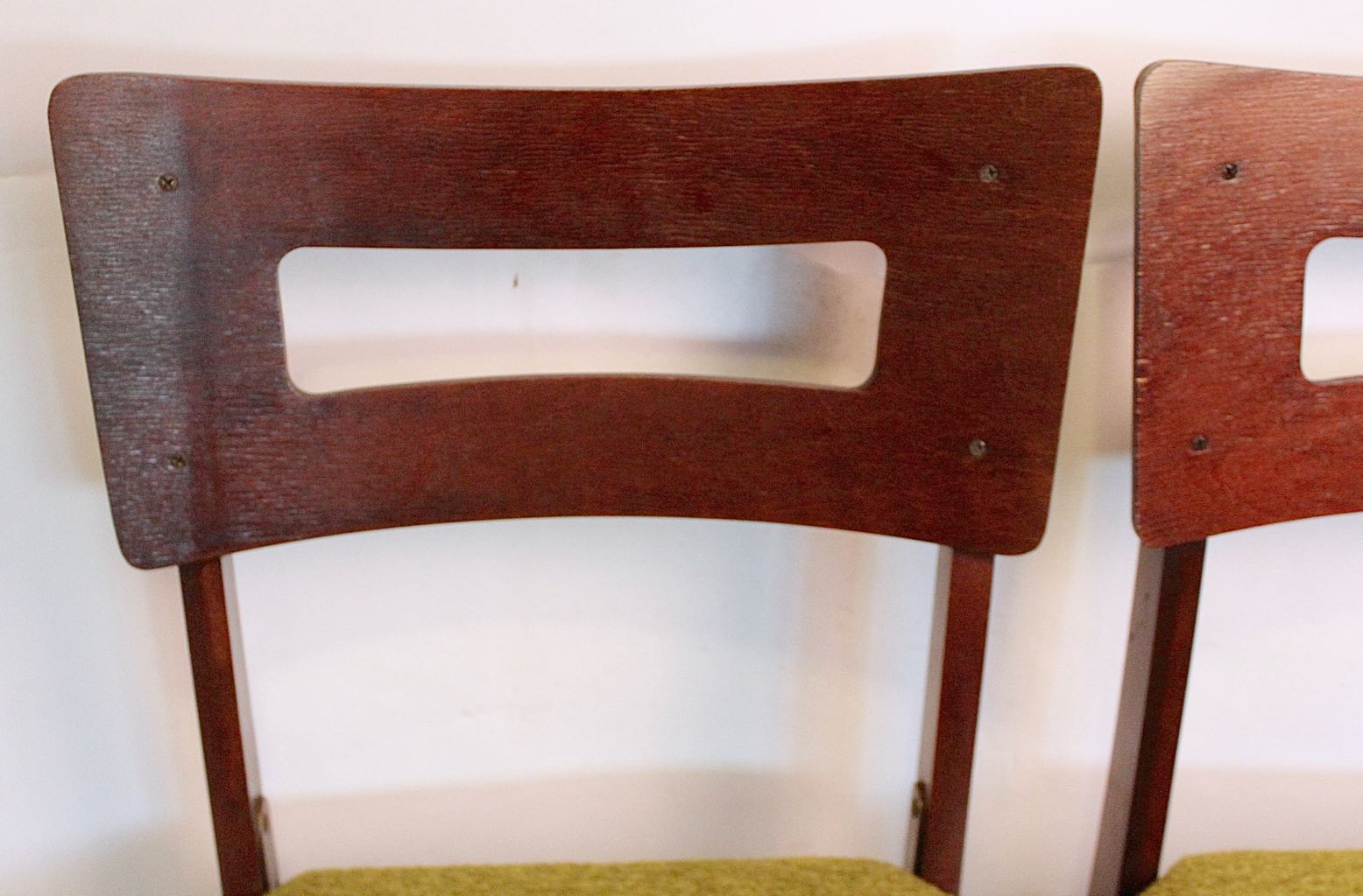 Set of Four Mid-Century Norquist "Coronet" Wood Folding Chairs