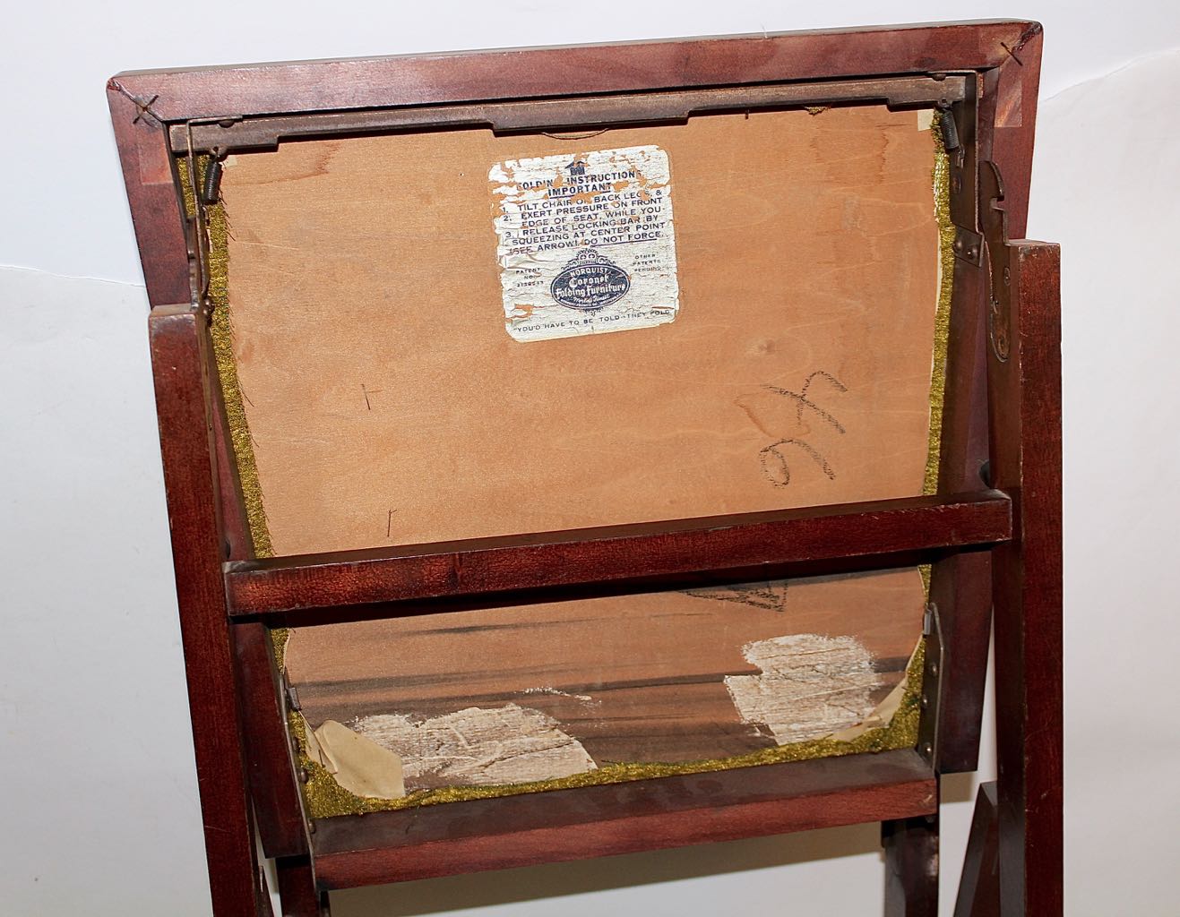 Set of Four Mid-Century Norquist "Coronet" Wood Folding Chairs