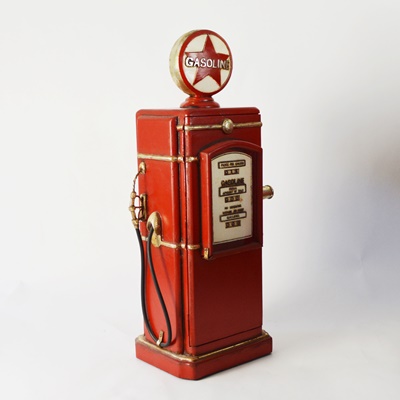 Vintage Style Gasoline Pump Theme CD Holder