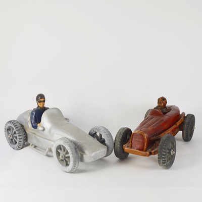 Two Race Car and Driver Room Decorations