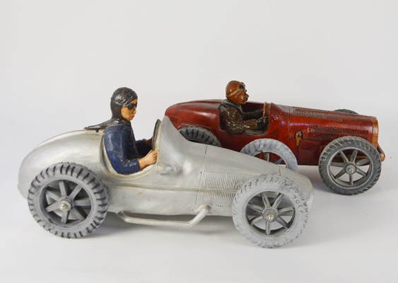 Two Race Car and Driver Room Decorations