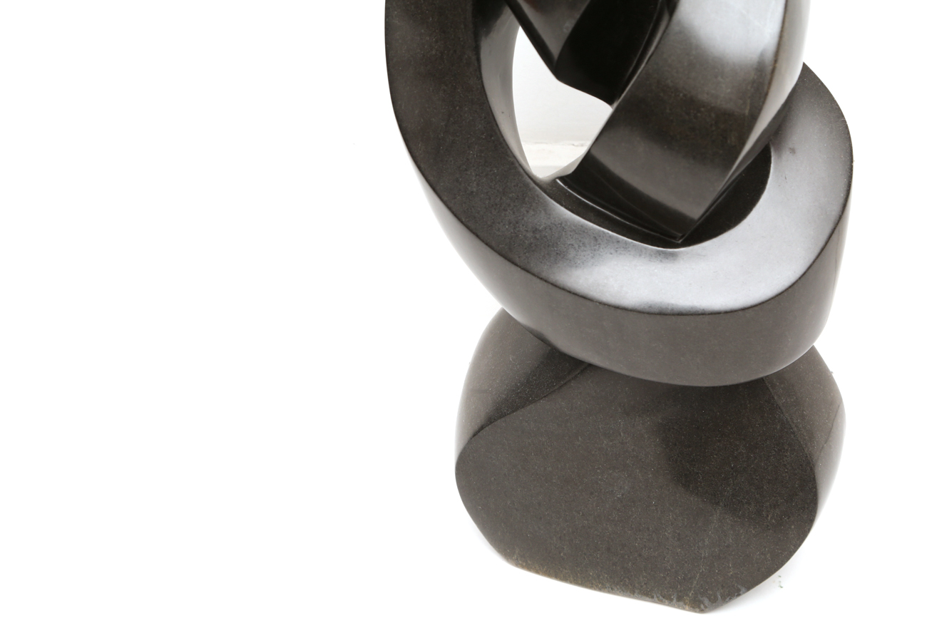 Peter Swisa Large Floral Shona Stone Sculpture