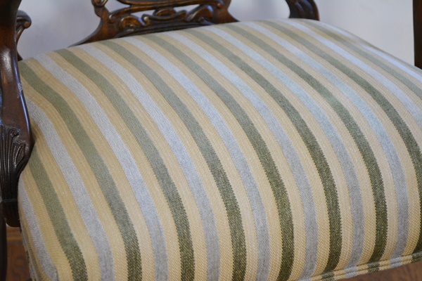 Century Furniture Rococo Influenced Walnut Arm Chair