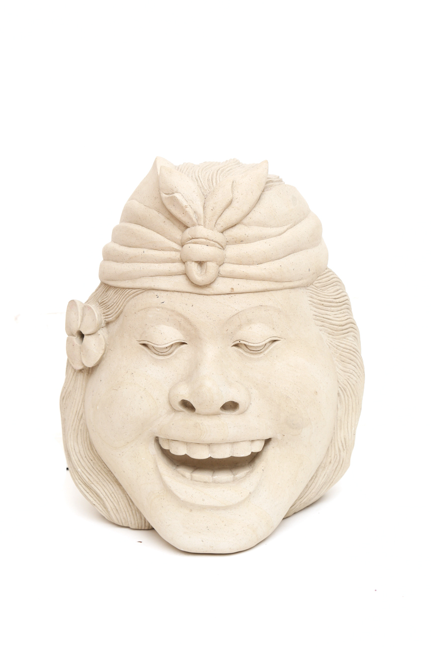 Sandstone Crescent Moon Goddess Sculpture