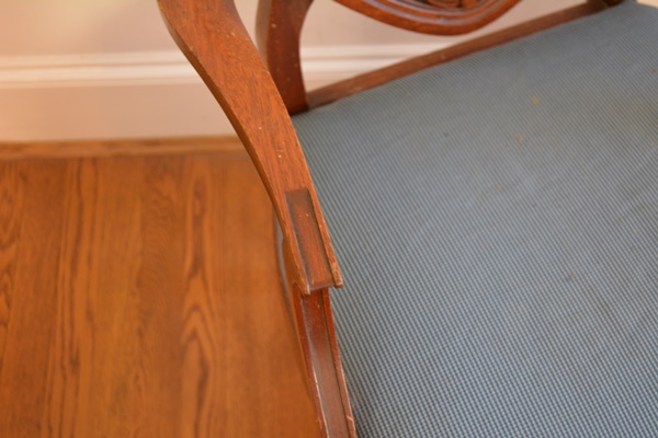 Antique Hepplewhite Style Shield Back Armchair