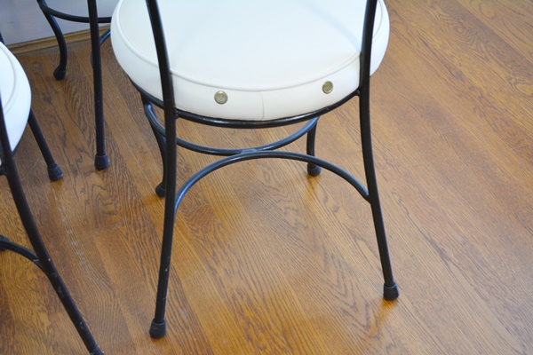 Four Metal Bistro Chairs