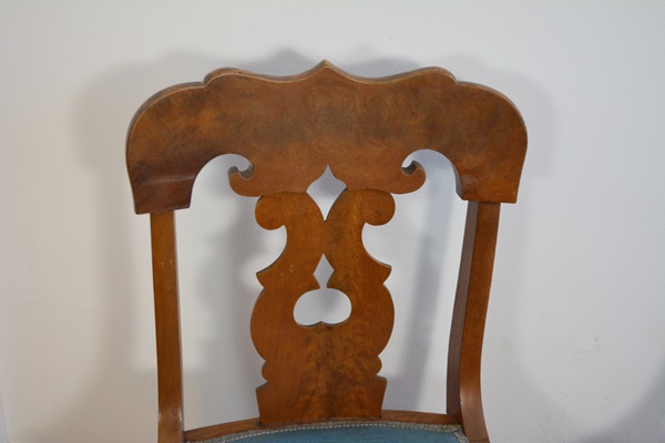 Pair of Vintage Mahogany Needlepoint Side Chairs