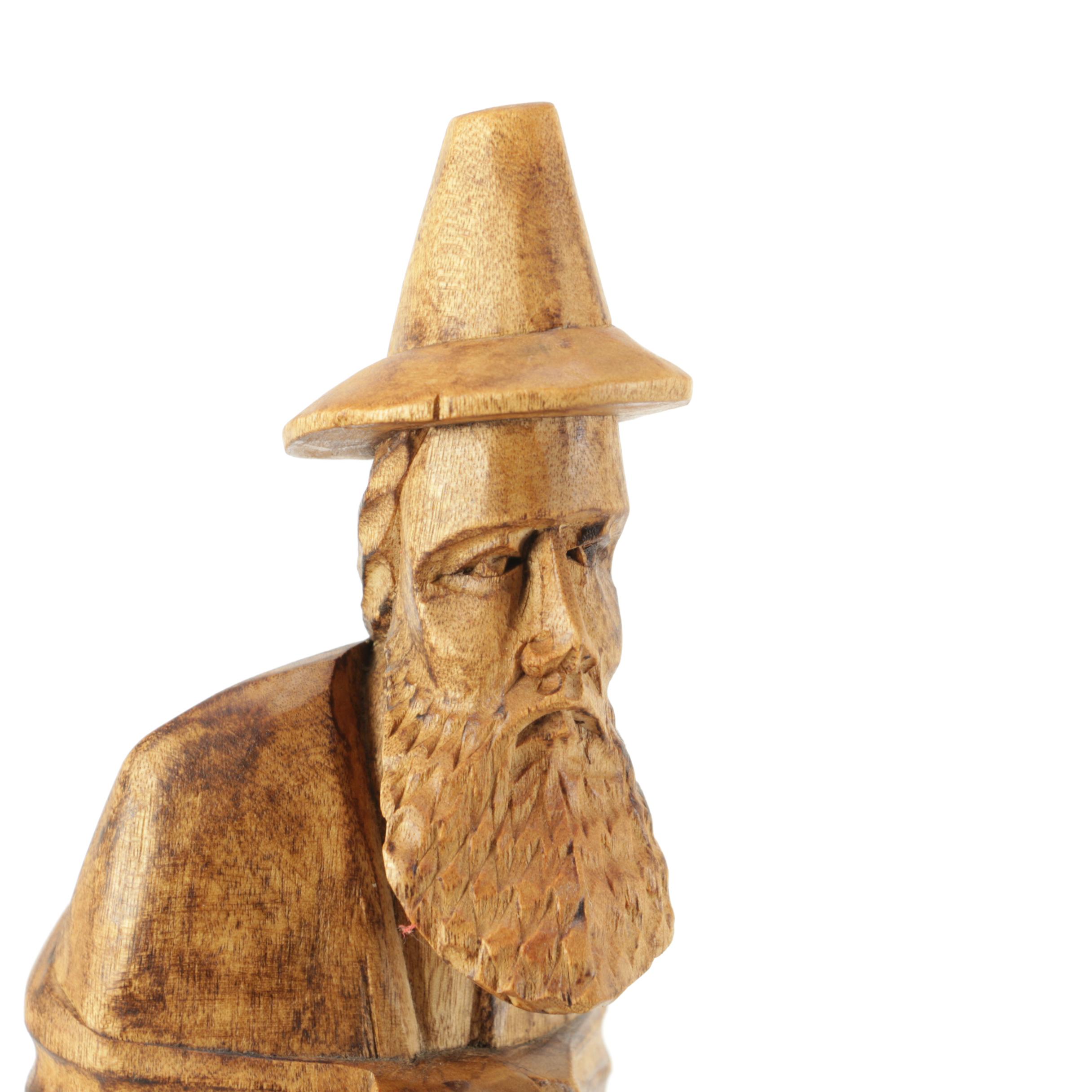 Selection of Hand Carved Wooden Figurines