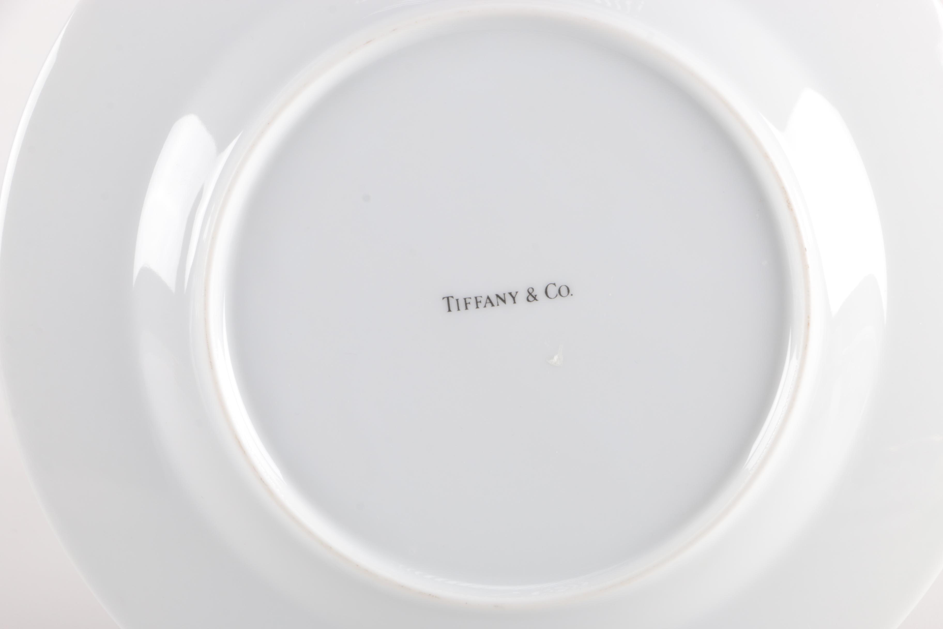 Tiffany & Co. Playing Card Coffee Mug, Saucer, and Plate Set