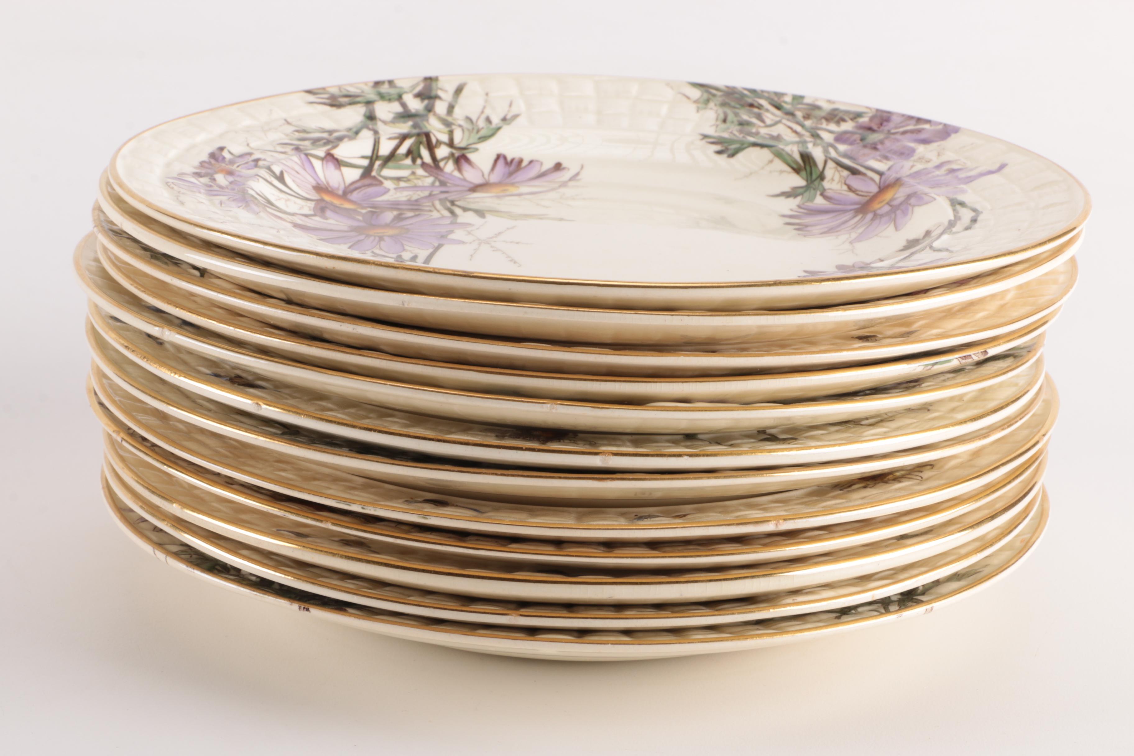 George Jones & Son Daisy With Bee Plates