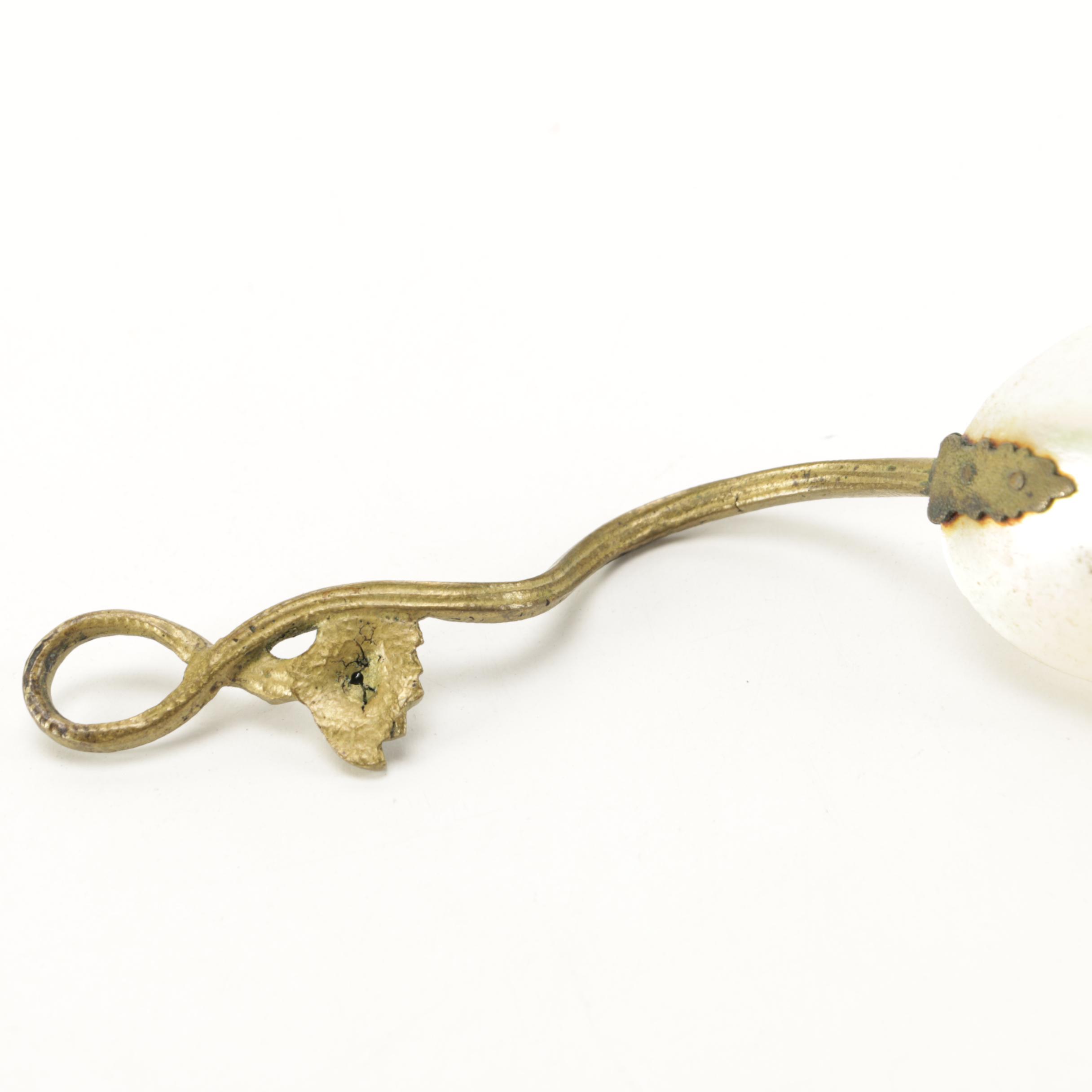 Mother of Pearl and Metal Spoon
