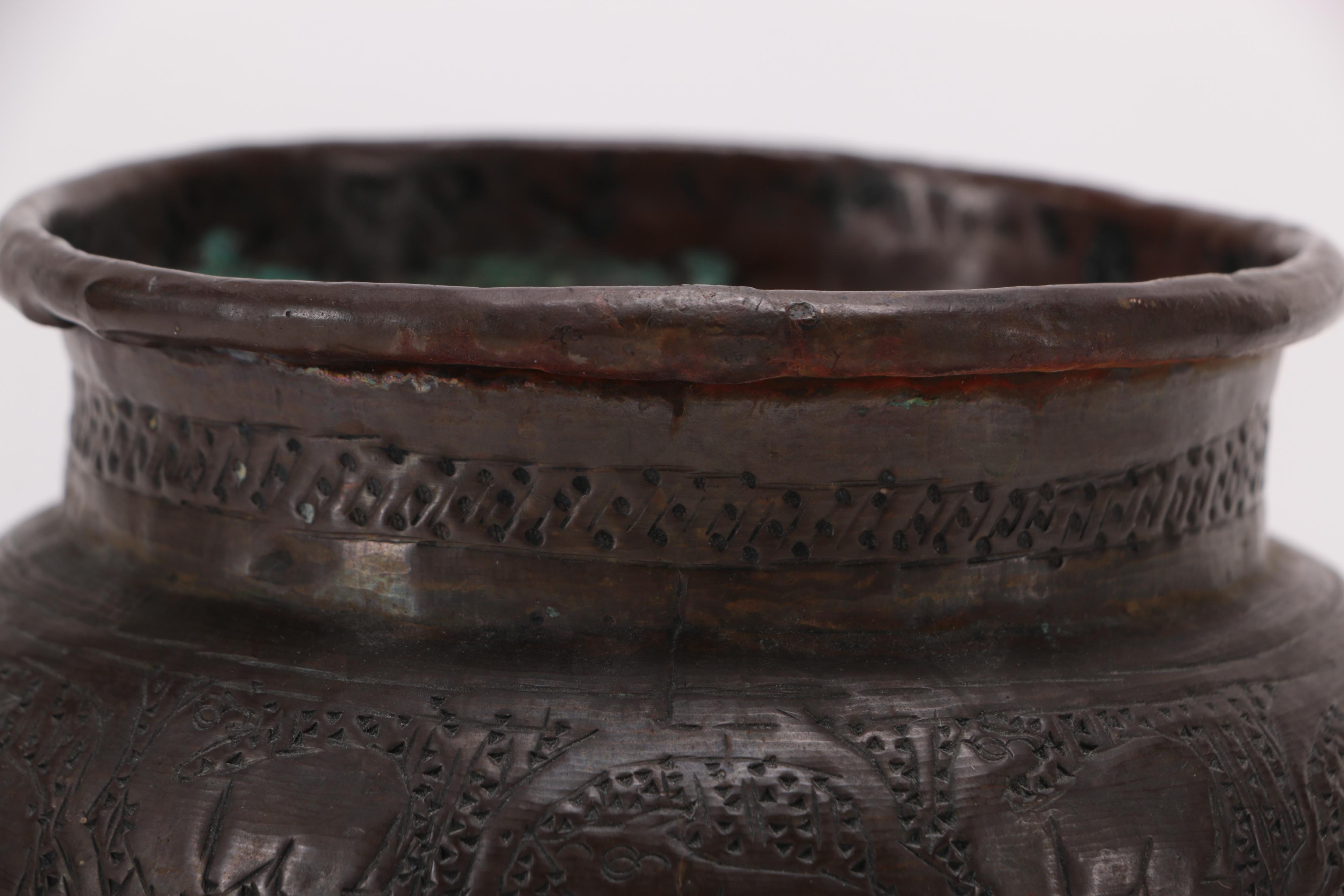 800 Silver With Glass Vase and Other Vessels