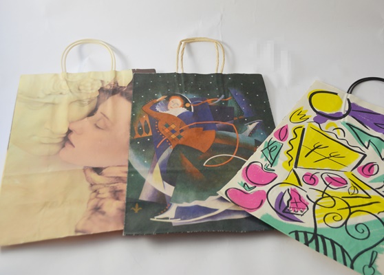 Framed Annual Bloomingdale's Bags